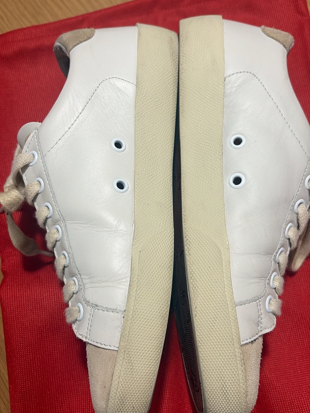 Carolina Herrera White and Beige Logo Low-Top Sneakers - Picture 5 of 10